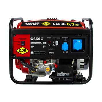 Генератор бензиновый DDE G650Е (1ф 6,0/6,5 кВт бак 25 л дв-ль 14 л.с. элстарт)