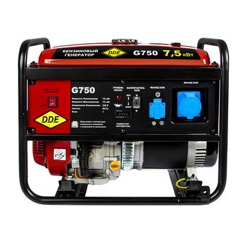 Генератор бензиновый DDE G750 (1ф 7,0/7,5 кВт бак 25 л дв-ль 15 л.с.)