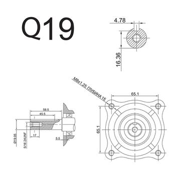 Двигатель бензиновый 4-х тактный DDE  E650-Q19 (6,5 л.с., 196 куб. см, к/вал 19,05 мм, шпонка)
