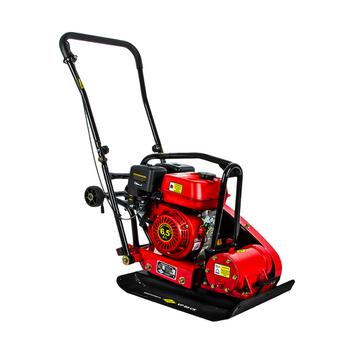 Виброплита DDE VP 80 СK (6,5 л.с., плита 580×420 мм, до 420 кв. м/час, 80 кг, гл. упл. 30 см, колеса)