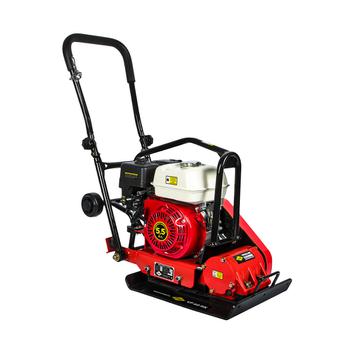 Виброплита DDE VP 60 HK (дв. Honda, 5,5 л.с., плита 500×360 мм, до 450 кв. м/час, 65 кг, гл. упл. 20 см, колеса)