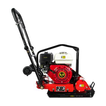 Виброплита DDE VP 60 HK (дв. Honda, 5,5 л.с., плита 500×360 мм, до 450 кв. м/час, 65 кг, гл. упл. 20 см, колеса)