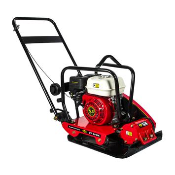 Виброплита DDE VP 90 HK (дв. Honda, 5,5 л.с., плита 530×500 мм, до 660 кв. м/час, 91 кг, гл. упл. 30 см, колеса)