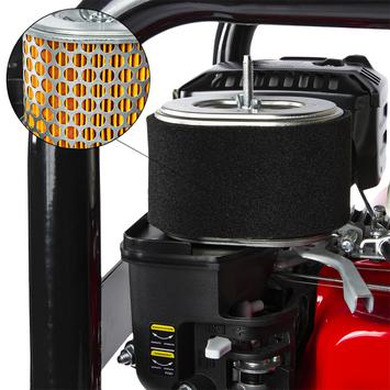 Виброплита DDE VP 125 HK (Honda 5,5 л.с., плита 630×400 мм, до 500 кв. м/час, 126 кг, гл. упл. 30 см,реверс, колеса)