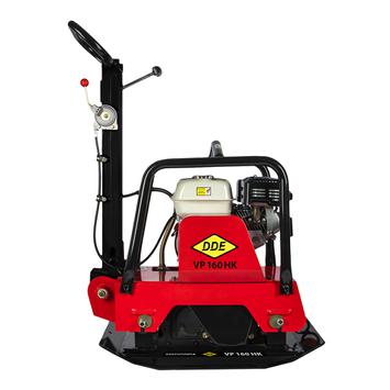 Виброплита DDE VP 160 HK (Honda 6,5 л.с., плита 730×370 мм, до 570 кв. м/час, 165 кг, гл. упл. 50 см,реверс, колеса)