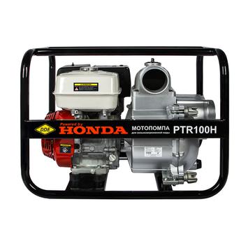 Мотопомпа бензиновая для грязной воды DDE PTR100H (1665 л/мин, диаметр патрубков 100 мм, подъем 32 м, Honda 13 л.c.)